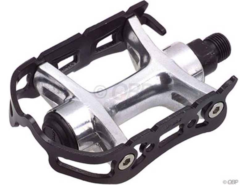 wellgo lu961 alloy road pedals with clips and straps